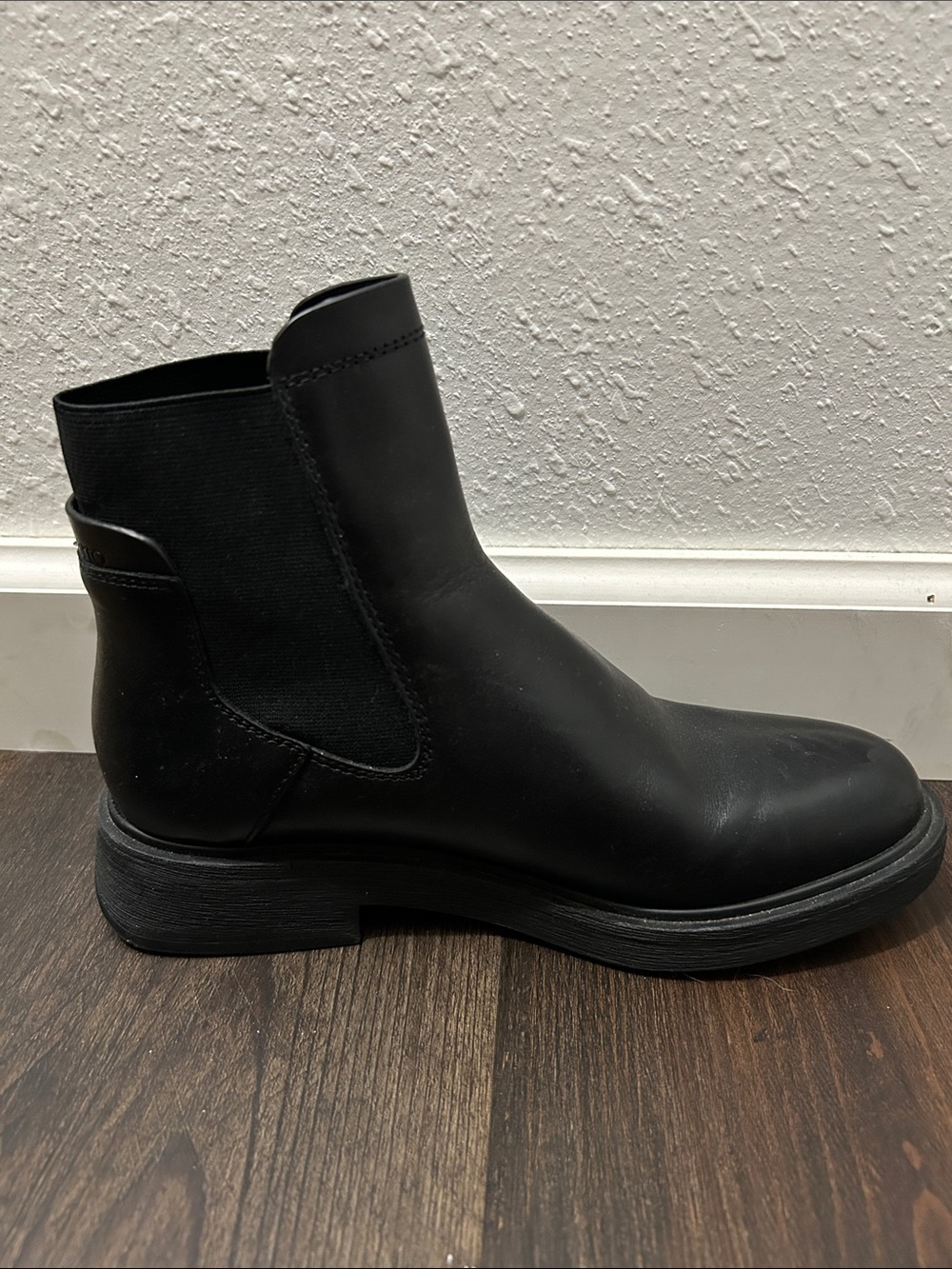 Black Leather Chelsea Boots - Picture 3 of 6